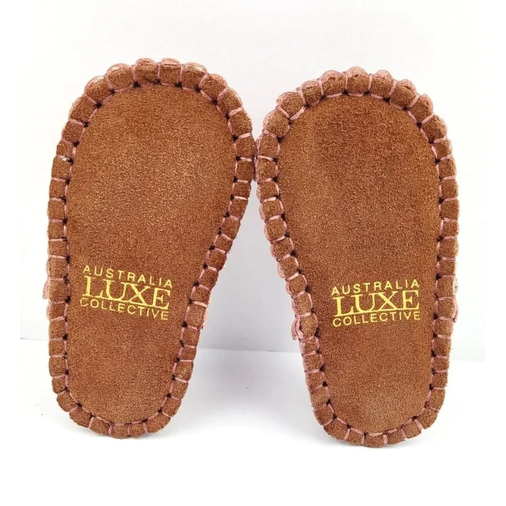 Australia Luxe Collective Moc Leather Bootie Kids -‎ Size XS